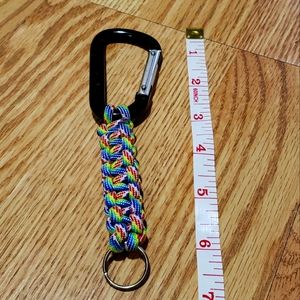 Rainbow Paracord Keychain